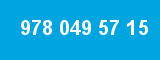 978 049 57 15 978 049 57 15